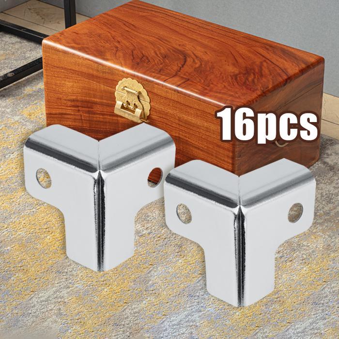 Isi 16pcs Siku Corner Hardcase L Box Siku Box Pojok Siku L Stainless Siku Box Kotak Stainless Steel