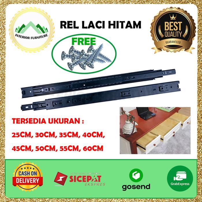 Rel Laci Double Track / Rel Laci (Hitam) 40Cm FREE SEKRUP