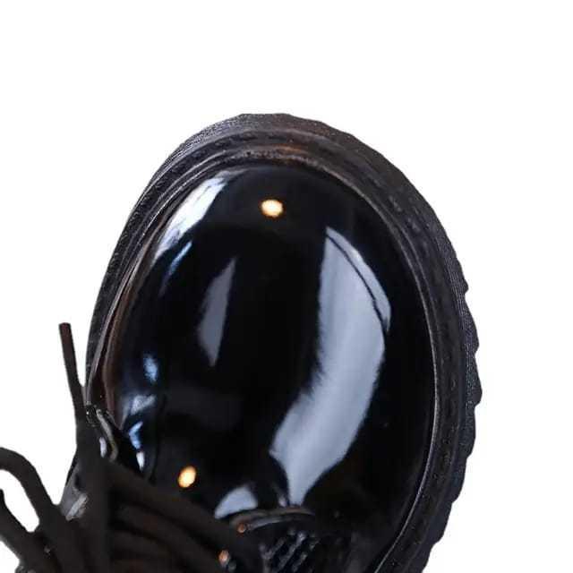 Ando Kids - Sepatu Docmart Anak Laki-Laki / Wanita Tali Glossy Fashion Keren Kaki
