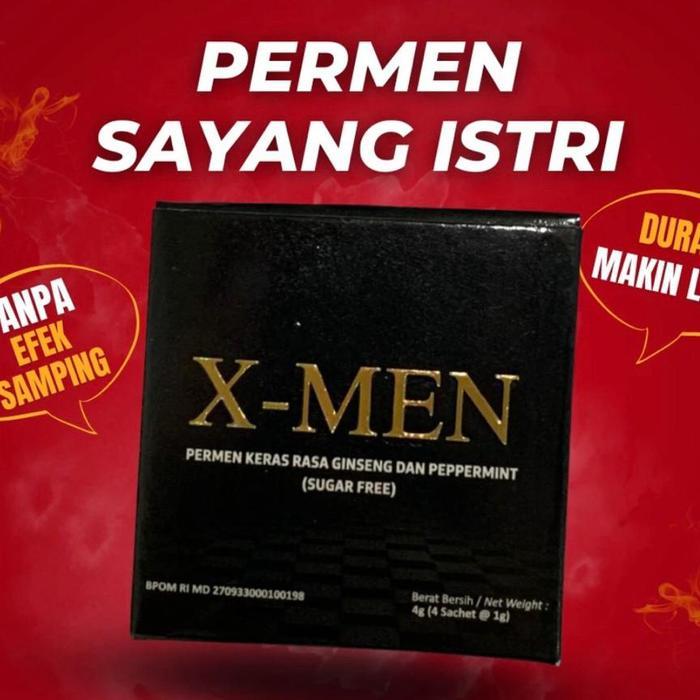 Cuci Gudang Xmen Permen Obat Kuat Penambah Stamina Pria Tahan Lama 100% Ori & Bpom