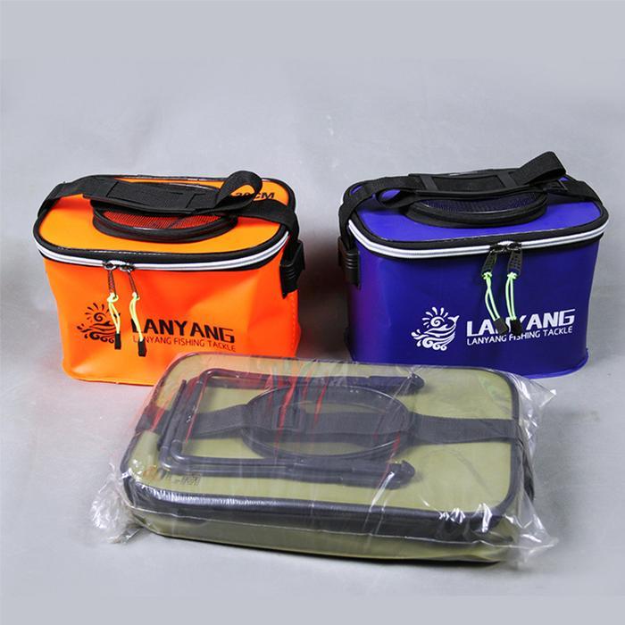 Box Umpan Pancing 40Cm 45Cm 50Cm / Box Ikan Portble Bahan Eva / Ember Lipat Umpan Pancing Hidup Box