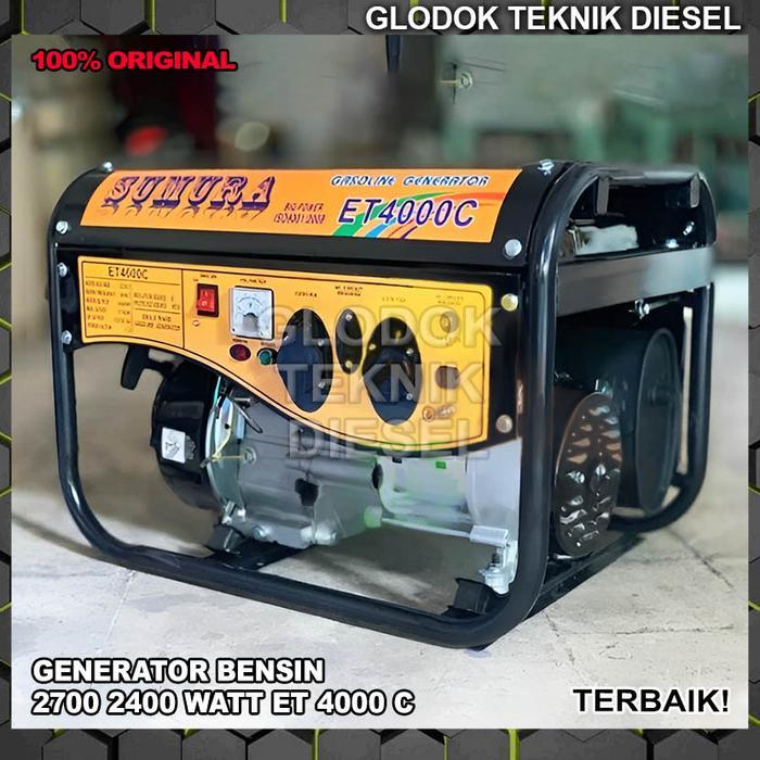 Genset Bensin 2700 WATT Generator Electric Starter Sumura ET 4000 CE - ET 4000 C