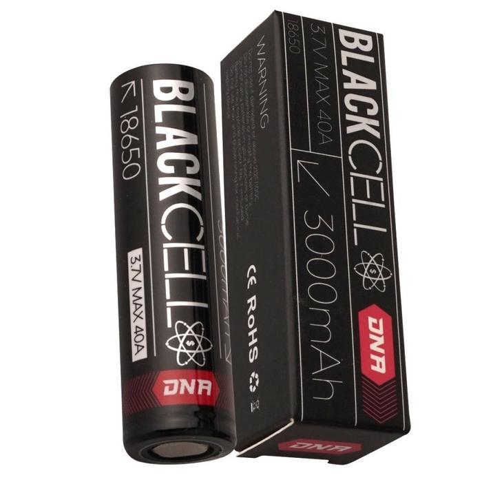 YUO BLACKCELL DNA 18650 3000MAH 40A BATERAI BATRE BATTERY VAPE AUTHENTIC ORIGINAL AUTHENTIC