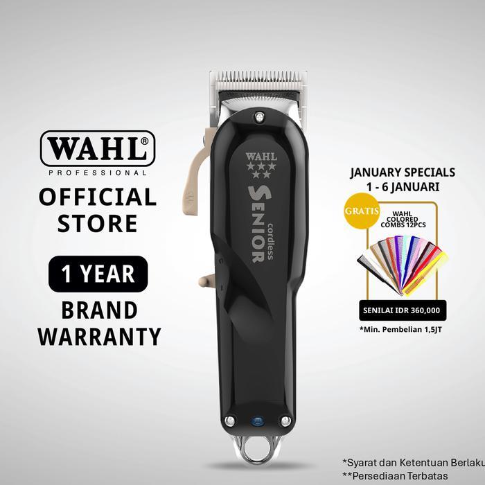 Wahl Professional 5 Star Senior Cordless Hair Clipper - Alat Cukur, Alat Cukur Rambut, Mesin Potong