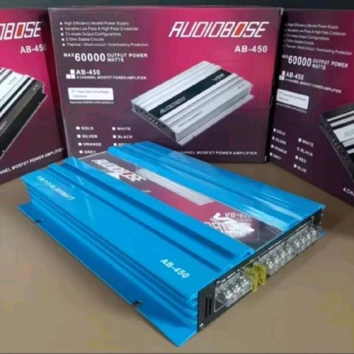 Power Amplifier 4Channel AUDIOBOSE AB 450.4 AMPLIFIER 4CHANNEL AUDIOBOSE