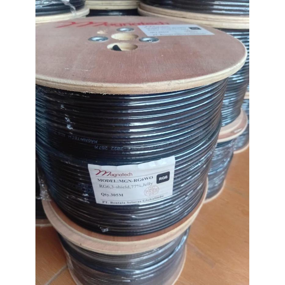 1 roll 305 m kabel tv / kabel antena tv rg 6 rg6 / kabel coaxial