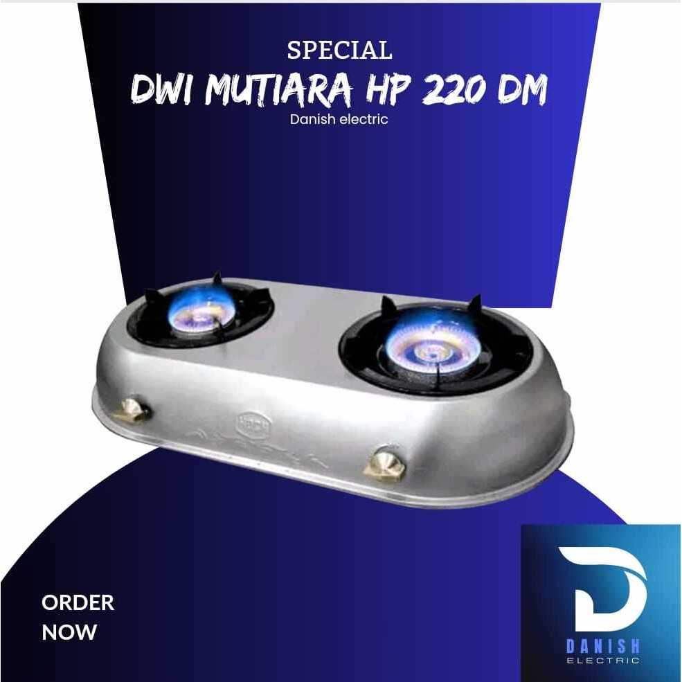 Kompor gas kompor kompor elpiji kompor hock 2 tungku dwi mutiara HP 220DM