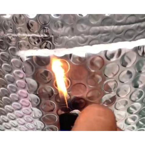 N3W Peredam Panas Atap metalize / Aluminium Foil Bubble Eceran 1 Meteran Plastik Baja Plafon