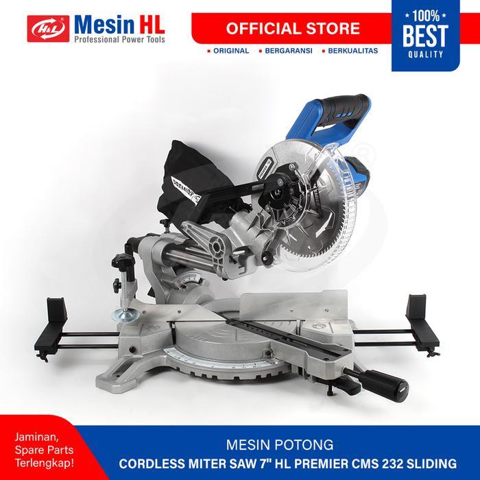 HL Mesin Potong Aluminium / Cordless Miter Saw 7" CMS 232 Sliding
