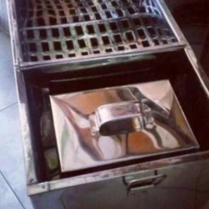 Cetakan Es Goyang 25 Plus Wadah Es Jadi Stainless