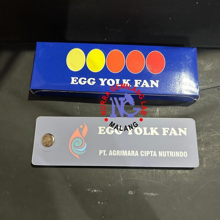 Egg Yolk & Egg Shell Colour Chart Fan Kipas Warna Kuning Telur dan Cangkang Telur