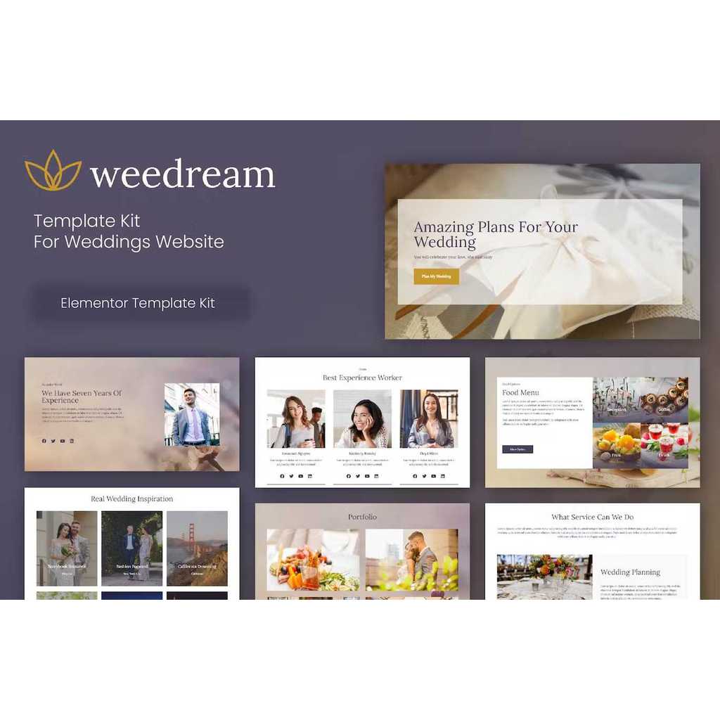 Weedream – Wedding Elementor Template Kit