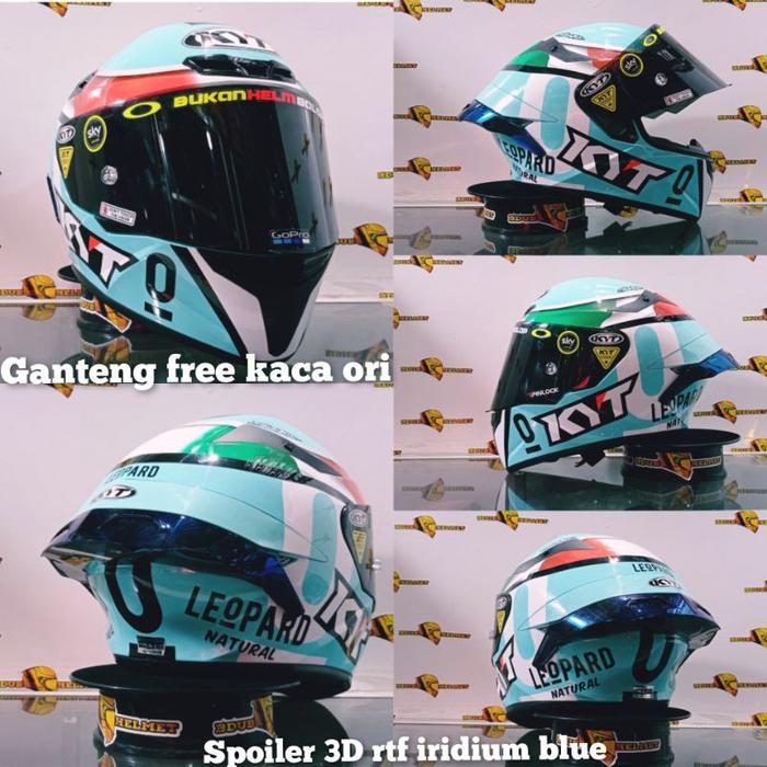 Kyt Helm Tt Course Dalla Porta Replika+Visor Iridium+Spoiler