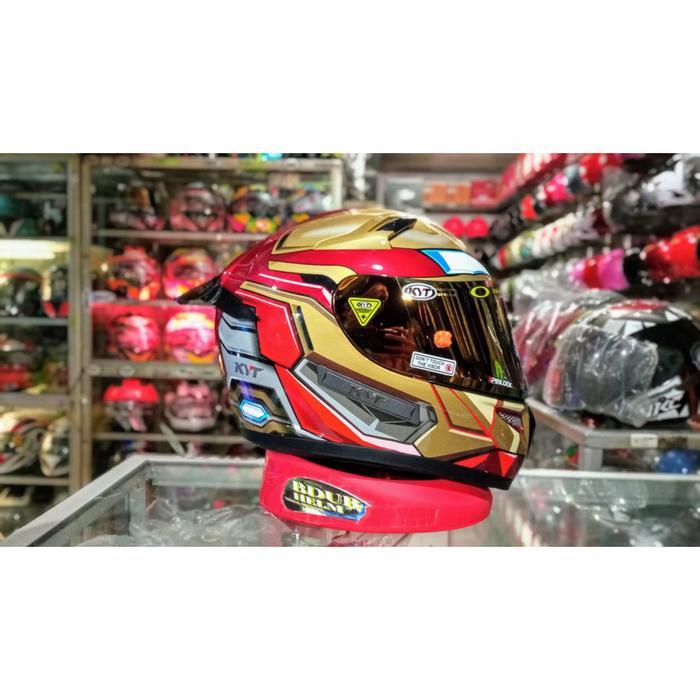 Kyt K2 Rider Motif Iron Man Paket Ganteng