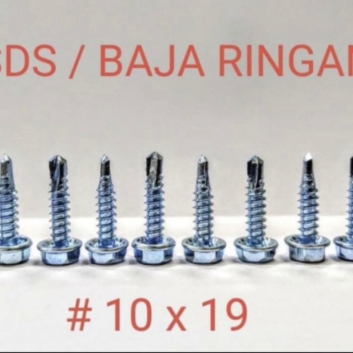 Skrup Baja Ringan 10X19 Skrup Roofing Baja Ringan