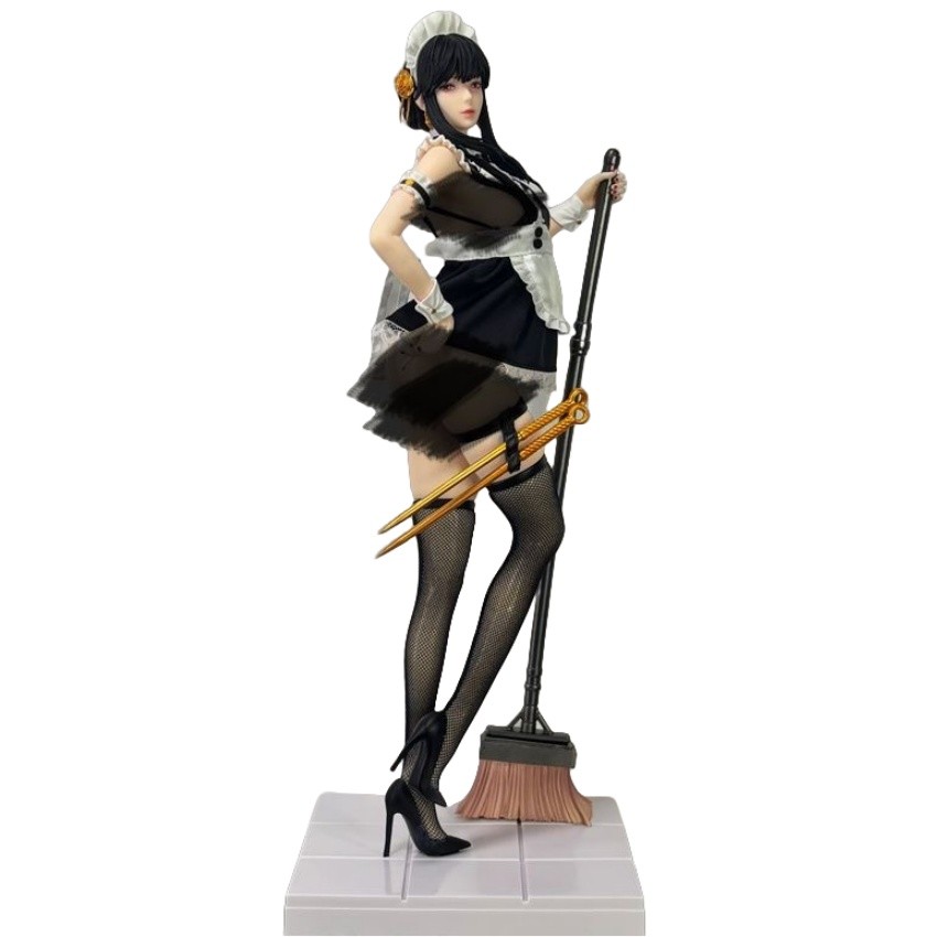 42CM Spy Family Yor Forger Maid Ver Chiyan Studio Girl Anime Figure PVC Action Figure Model Adult