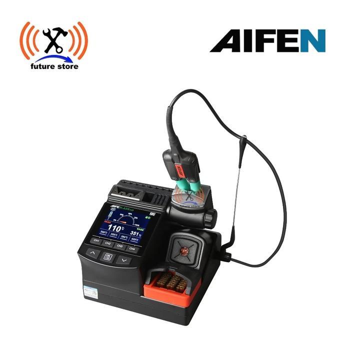 AIFEN A99 HD SOLDER STATION DUAL HANDLE ORIGINAL - AIFEN A99 HD ORIGINAL SOLDER STATION PINSET &