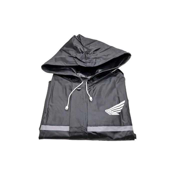 Jas Hujan Mantel Setelan Baju Celana Logo HONDA bahan Waterproof Anti Air anti Bocor