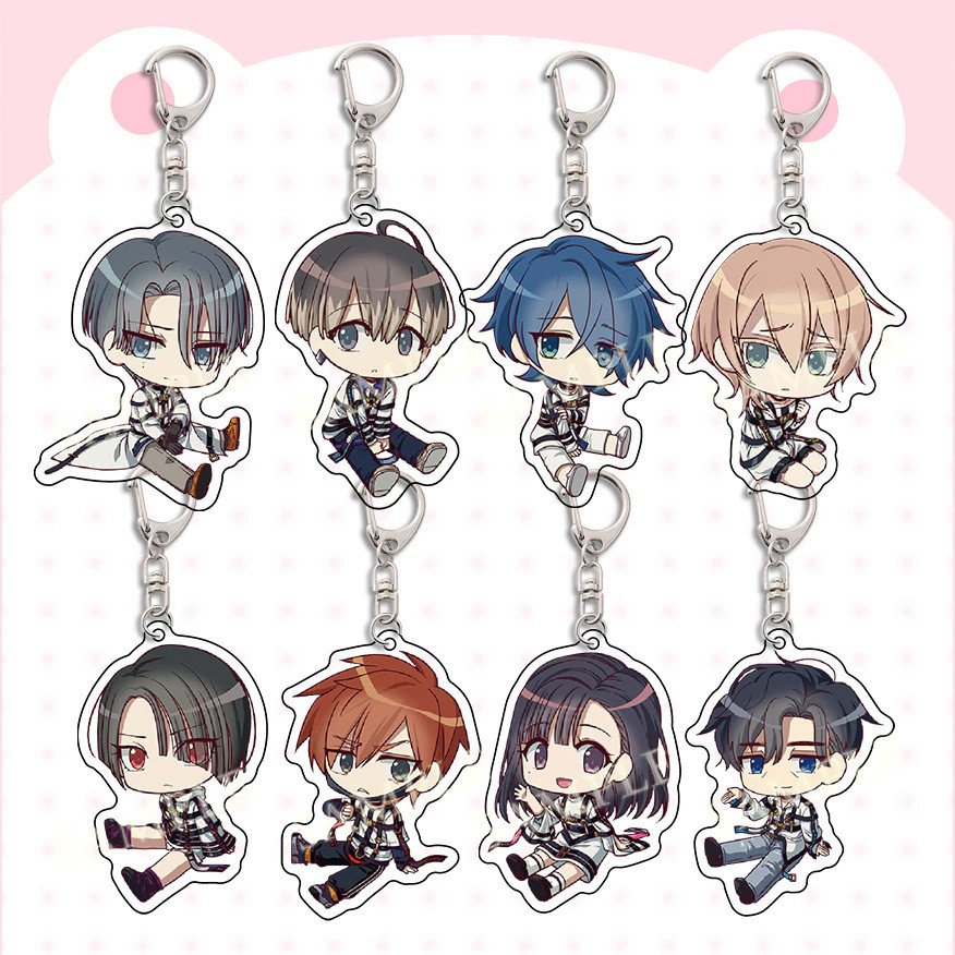 Anime Milgram Keychain Haruka Sakurai Futa Kajiyama Mikoto Creat Figures Key Chain Ring Holder