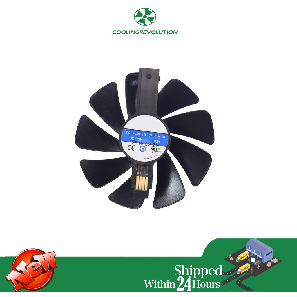 95MM CF1015H12D Gear LED Cooler Fan Replacement For Sapphire NITRO RX590 RX580 RX570 RX480 RX470