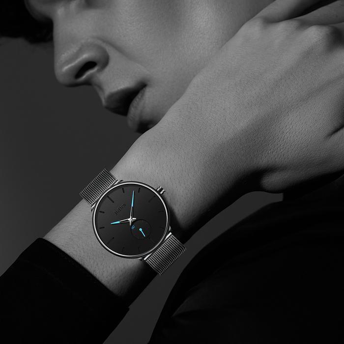 Biden Jam Tangan Pria Wanita Fashion Sport Waterproof Bisnis Jam Tangan Cowok