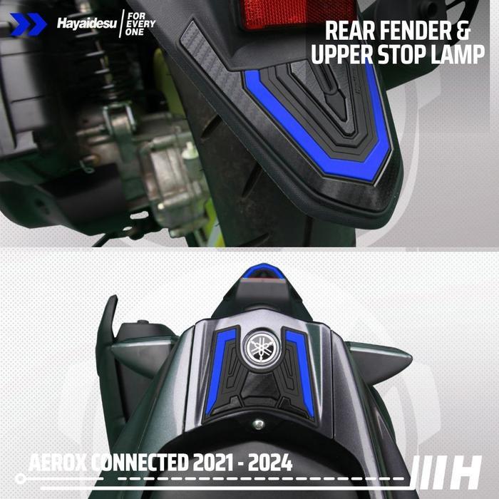 Hayaidesu AEROX Connected 2021-24 Rear Fender & Upper Stop Lamp Cover