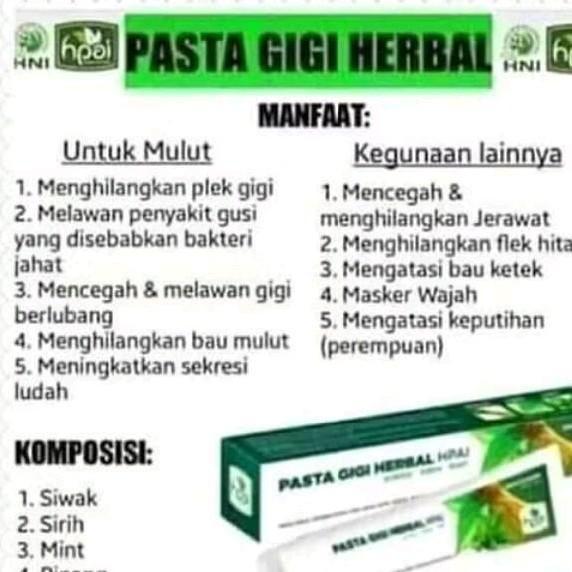 Pasta gigi Hni HPAI odol hni