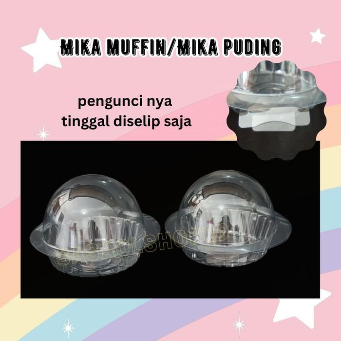 Mika Puding Mika Setengah Bola (50Pcs) Mika Bolu Mika Cup Cake
