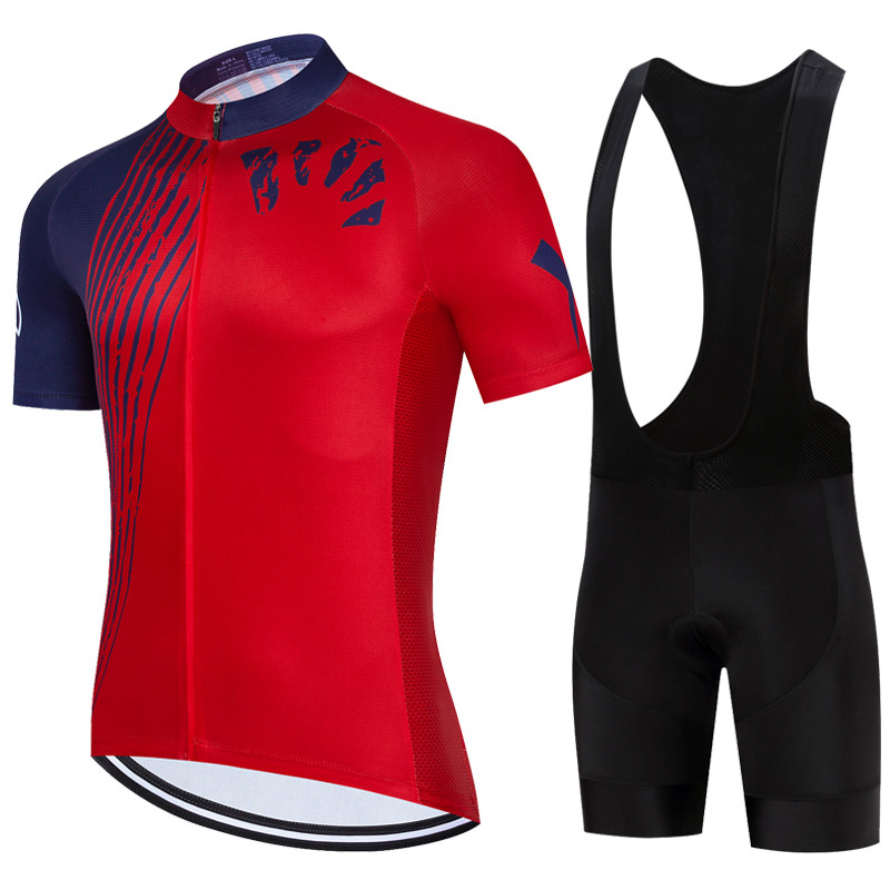 Vendull Cycling Jersey Bib Short Set 2023 Mens Team Mountain Bicycle Clothing Short Sleeve Suit Spor