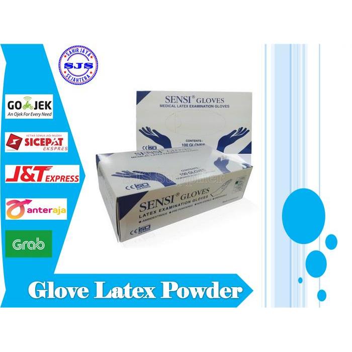 Ready Sarung Tangan Sensi Latex 100pcs Handscoon sarung tangan latex Medis