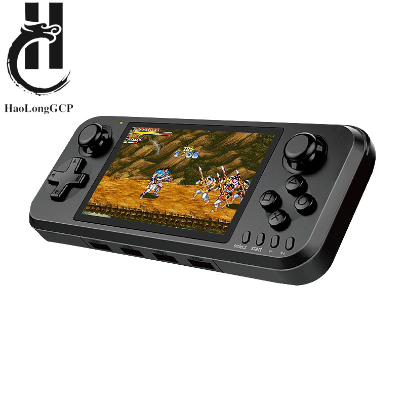 Best 4 inch Portable Game Console 32/64GB with 5000 games for ps1 Arcade Mame 8/16/32/64/128 bit gam