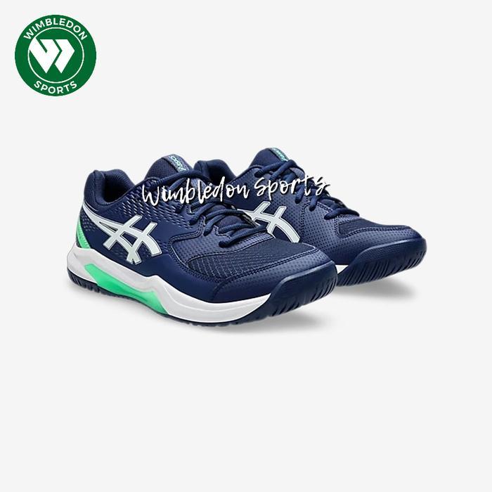 terlaris Sepatu Asics GEL DEDICATE 8 BLUE EXPANSE WHITE / Sepatu Tenis ASICS ORIGINAL 100% ori