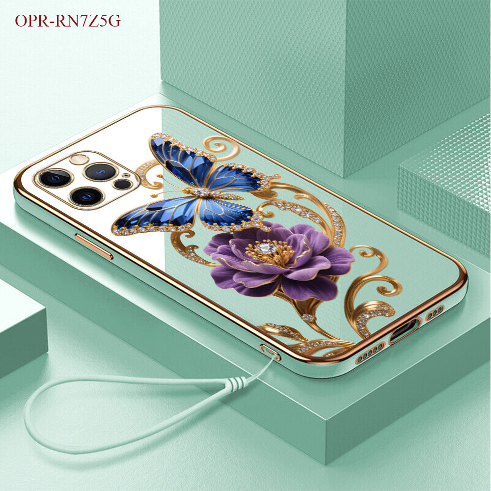 Casing Hp Untuk OPPO Reno 7 7Z 8 8Z 8T 6 4G 5G Phone Case Cassing Bunga 2951