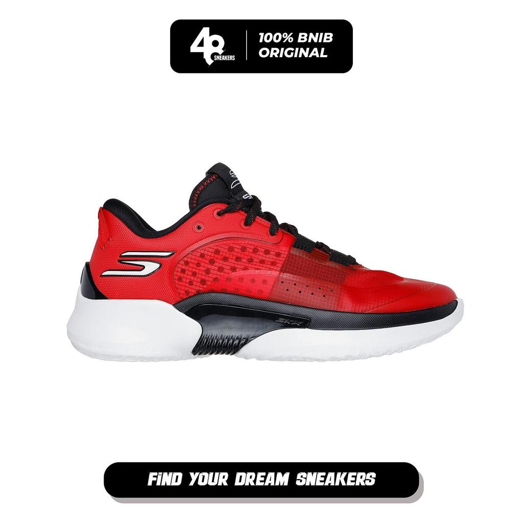 Sepatu Basket Pria Skechers Resa Grip Red Black (2353007RDBK) Original*