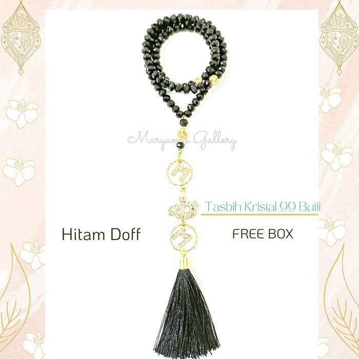terlaris Tasbih Kristal 99 Butir Ring Nama Free Box Muslim 100% ori
