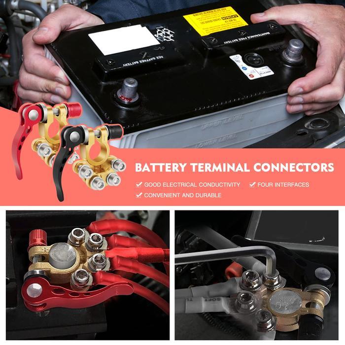 Klem Aki Mobil / Terminal Aki Mobil / Tembaga Murni Kepala Aki Klem Terbaik