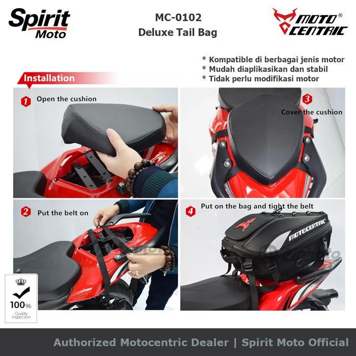 Motocentric Deluxe Tail Bag Tas Belakang Motor Touring Tailbag