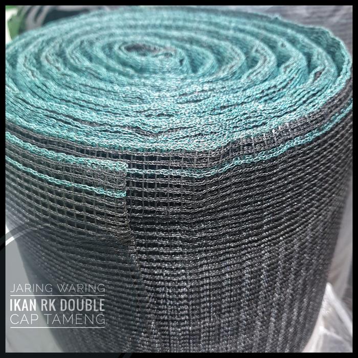 TERMURAH 1 ROLL WARING KERAMBA IKAN RK DOUBLE ANTI GESER LEBAR 1,2 M X 100 M TNG READY STOCK