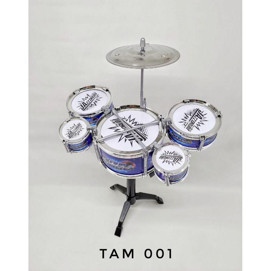 Mainan Anak Jazz Drum Mini Mainan Anak Drum Set Plastik Stick Populer