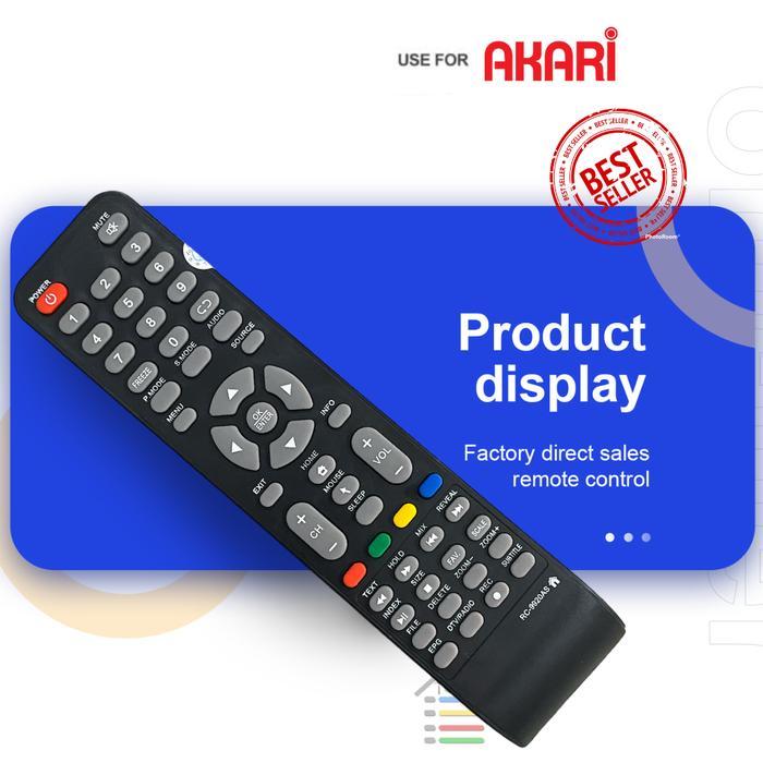 "New" REMOTE AKARI SMART TV ANDROID SMART CONNECT AKARI RC9918AS AT-5432S AT Lcd