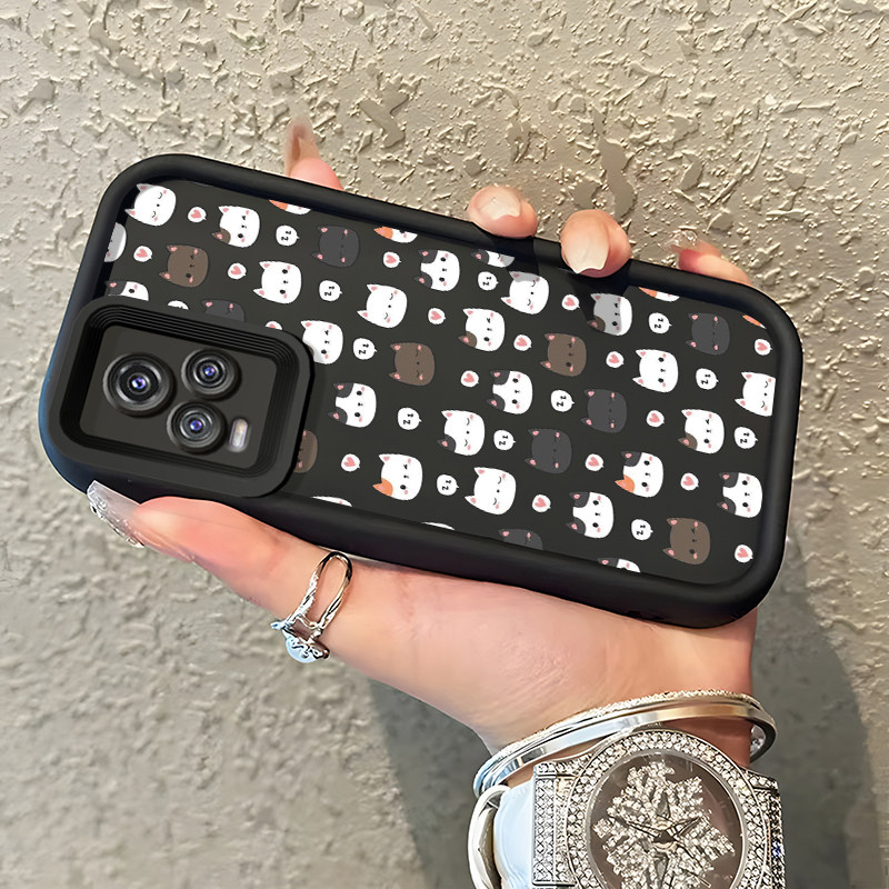 Casing Hp VIVO V20 VIVO V20 Pro Case Casing Kepala kucing pola Kasus HP Tangga Langit Mewah Silikon 