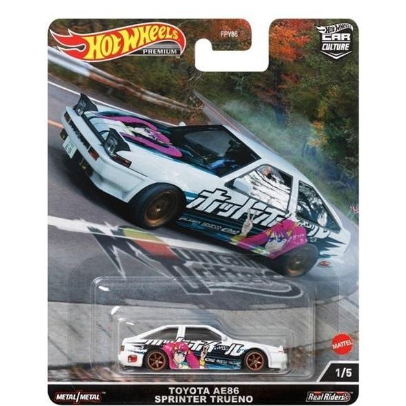 HOT WHEELS TOYOTA AE86 SPRINTER TRUENO MOUNTAIN DRIFTERS PREMIUM