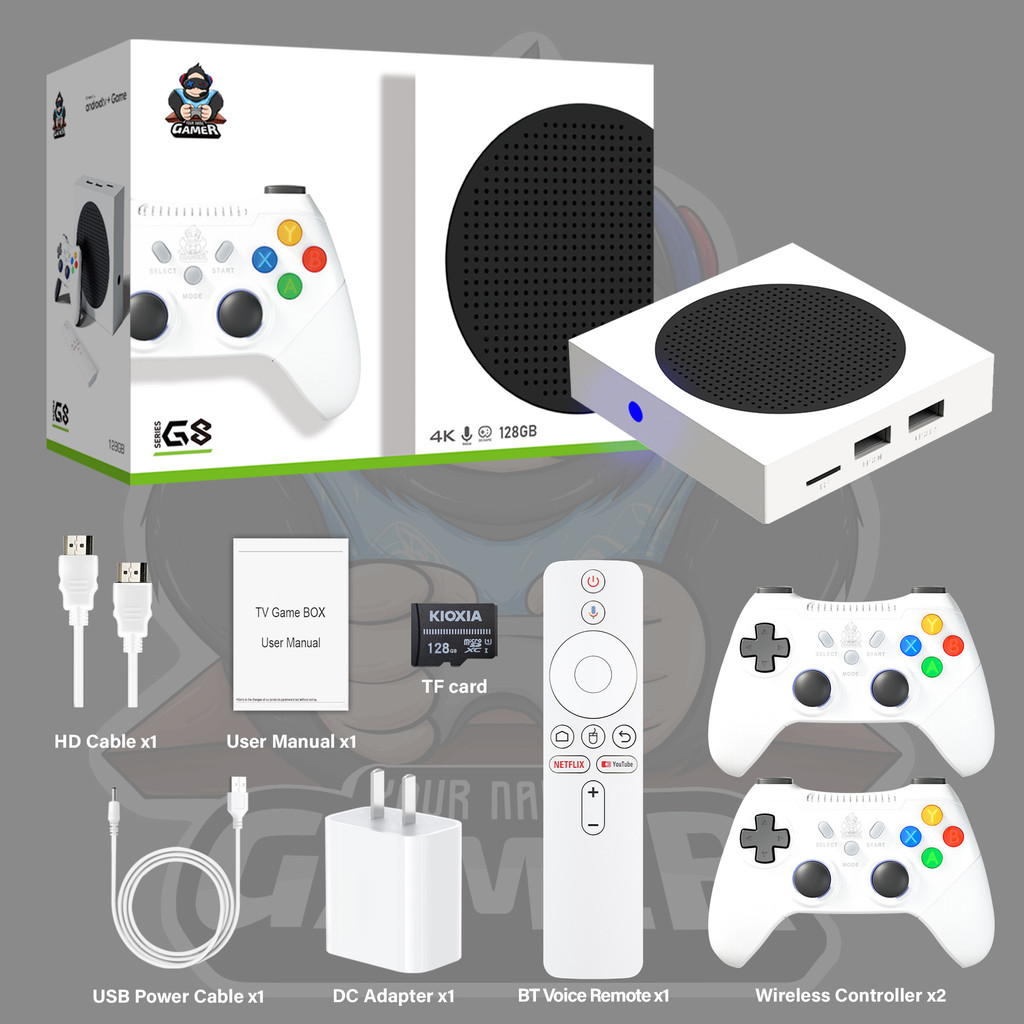 2025 New G8 Game Stick 128G 69000+Games 14+Simulators 5G Android Network Game Box Classic Video