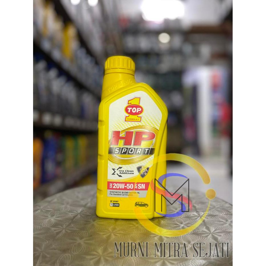 TOP 1 HP SPORT OIL OLI SAE 20W-50 TOP1 20W50 TOP ONE 20 W 50 1 L