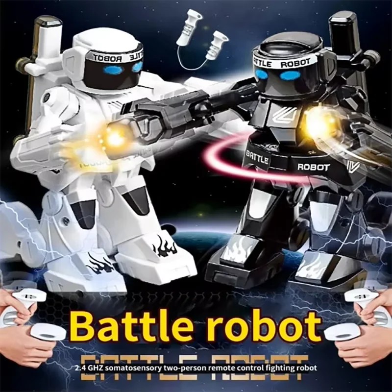 RC Robot Battle Boxing Robot 2.4G Remote Control Robot Humanoid Fighting Robot with Two Control