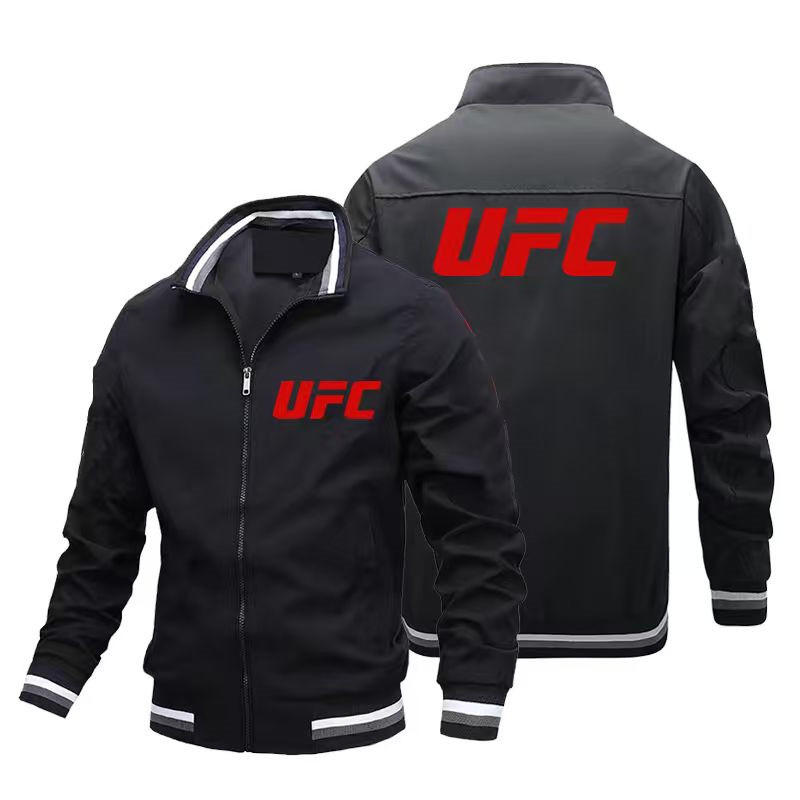 2026 New Men's UFC Fighting Zip-Up Jacket, Spring/Autumn Outdoor Sports Casual Fashion Jacket, Fast