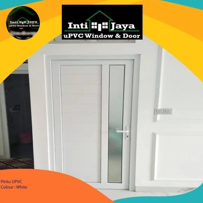 PINTU SWING UPVC PUTIH / CUSTOM UKURAN