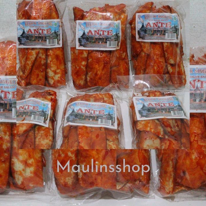 "New" Keripik Singkong Balado Padang ANTE Luar dalam balado 200gr Sanjay Lampung Ubay Food Pedas