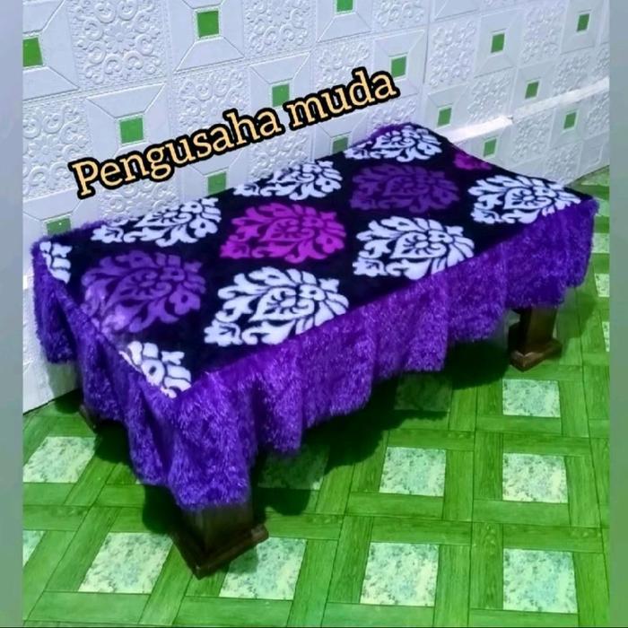 Taplak Meja meja rumbai karakter / Taplak meja ruang tamu modern / Taplak meja kaca ruang tamu