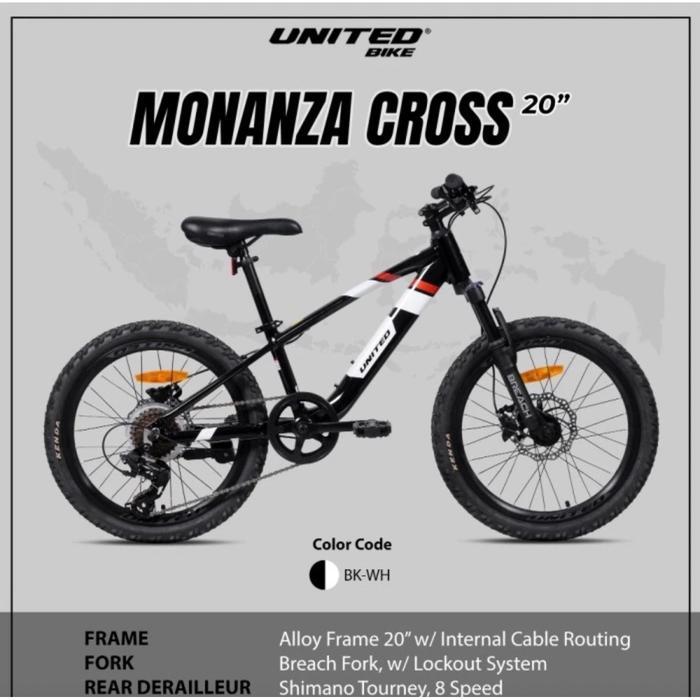Sepeda MTB 20 United Monanza 8 Speed
